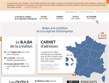 Tablet Screenshot of guidedelacreationdentreprise.com